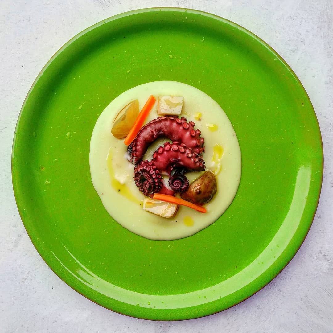 Seasonal plated dish from Matteo Goretti