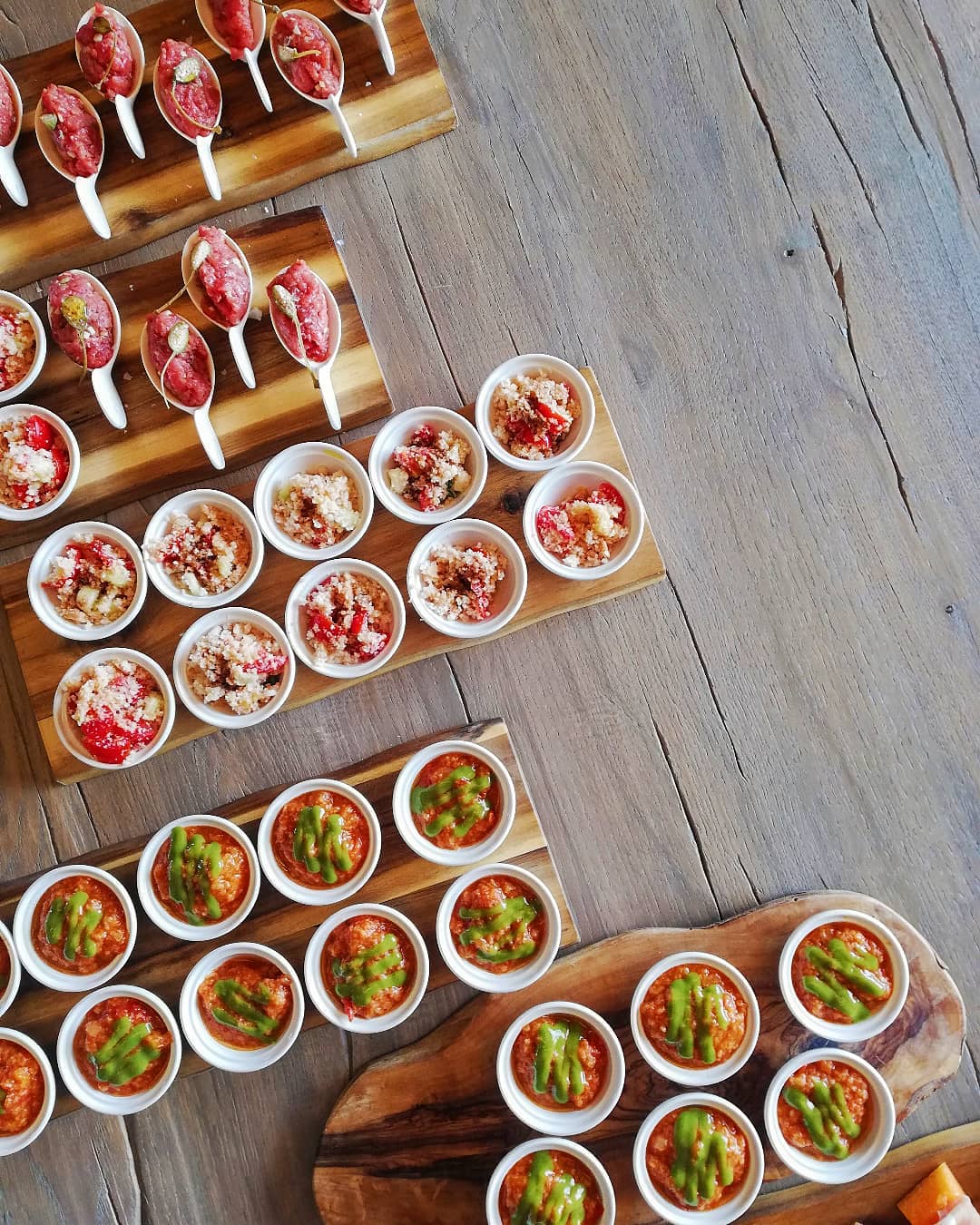 Tuscan side dishes prepared for a shared table